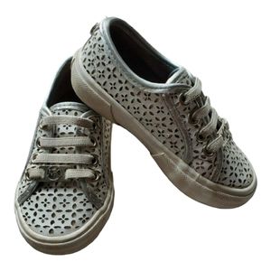 Michael Kors White & Silver Sneakers